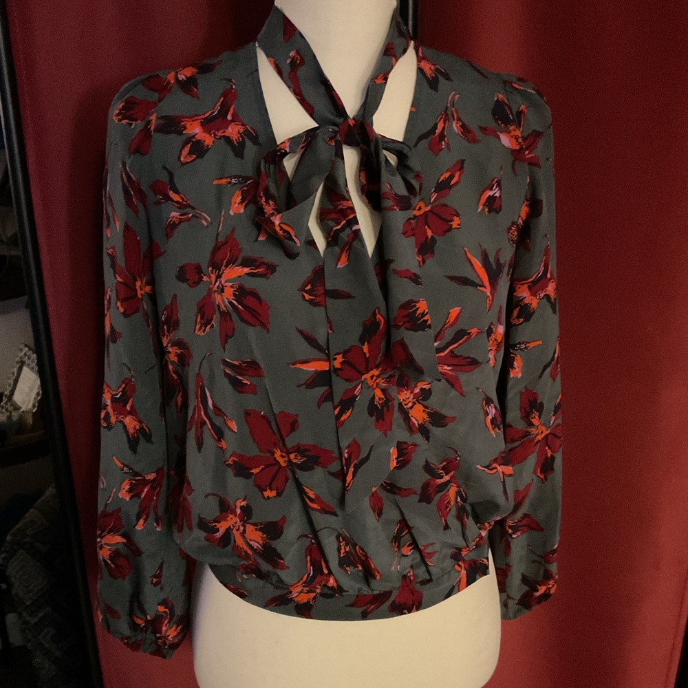 Madewell 100% Silk Wrap Blouse XS